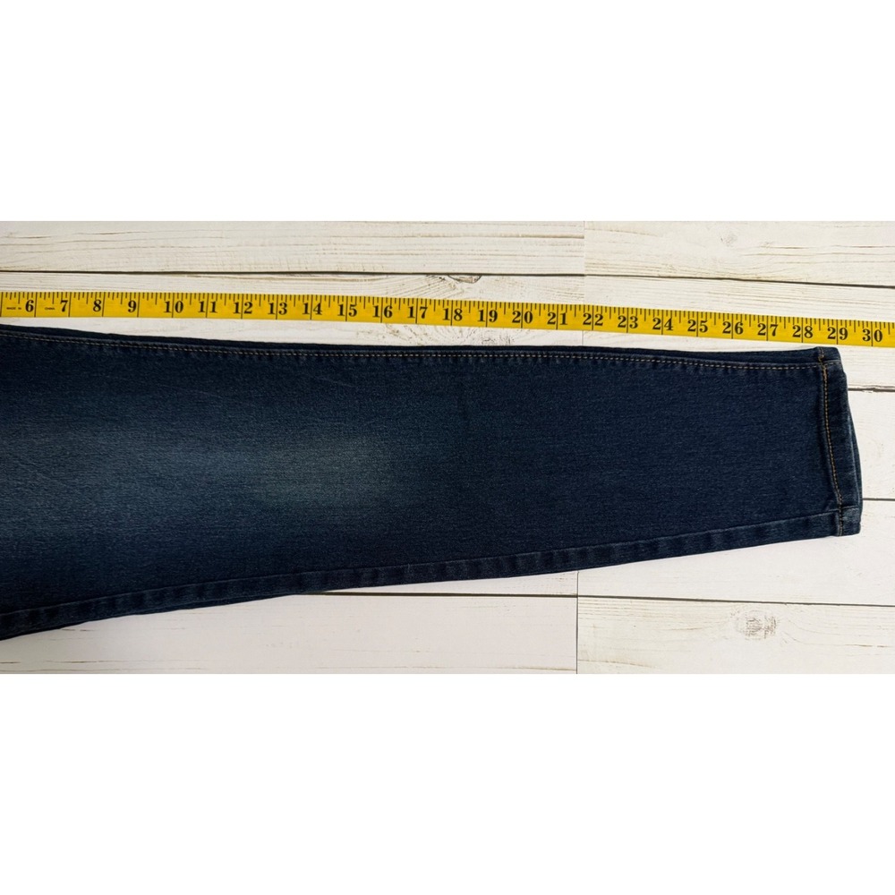 Curve Appeal Essential Skinny Jeans Womens 4/27 High Rise Stretch Dark Wash - Picture 6 of 8